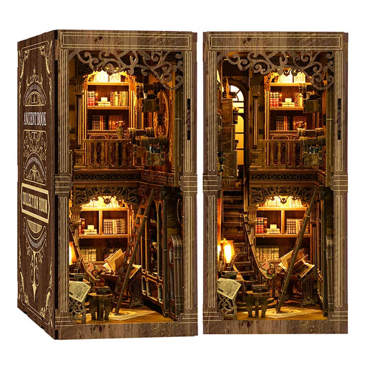 Rocoxia® Ancient Book Collection Room DIY Book Nook Kit（Dust cover included） ROCOXIA