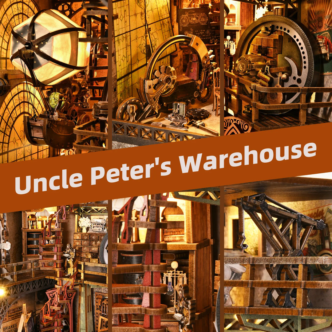 Rocoxia® Uncle Peter’s Warehouse DIY Book Nook Kit ROCOXIA