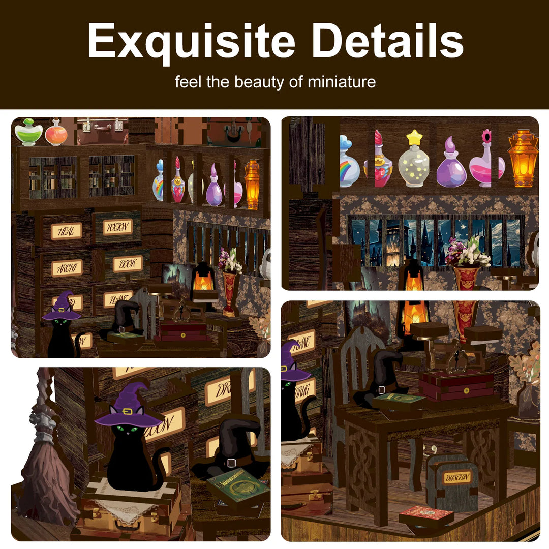 Rocoxia® Magic Book House DIY Book Nook Kit & DIY Doll House Kit ROCOXIA