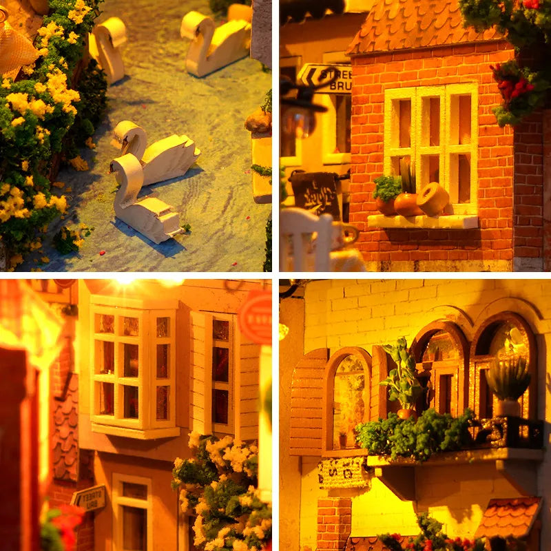 Rocoxia® Bruges Ancient City DIY Book Nook Kit ROCOXIA