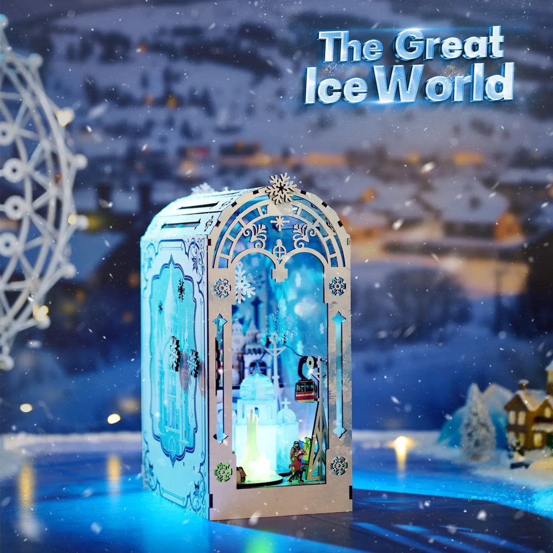 Rocoxia®  Frozen Realms: The Enchanted Ice World DIY Book Nook Kit ROCOXIA