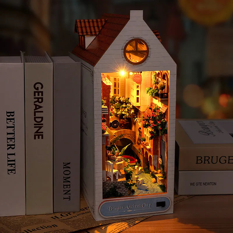 Rocoxia® Bruges Ancient City DIY Book Nook Kit ROCOXIA