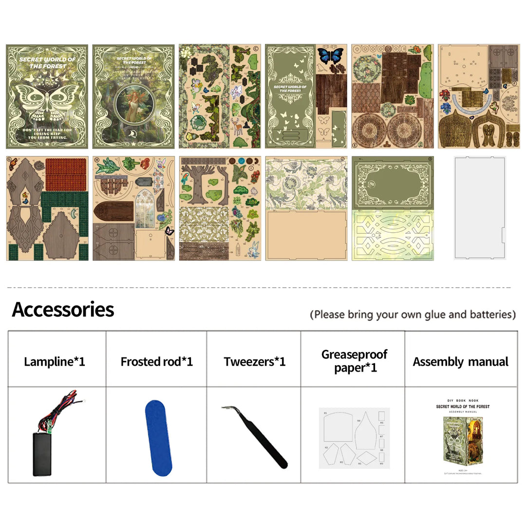 Rocoxia® Secret World of the Forest DIY Book Nook Kit ROCOXIA