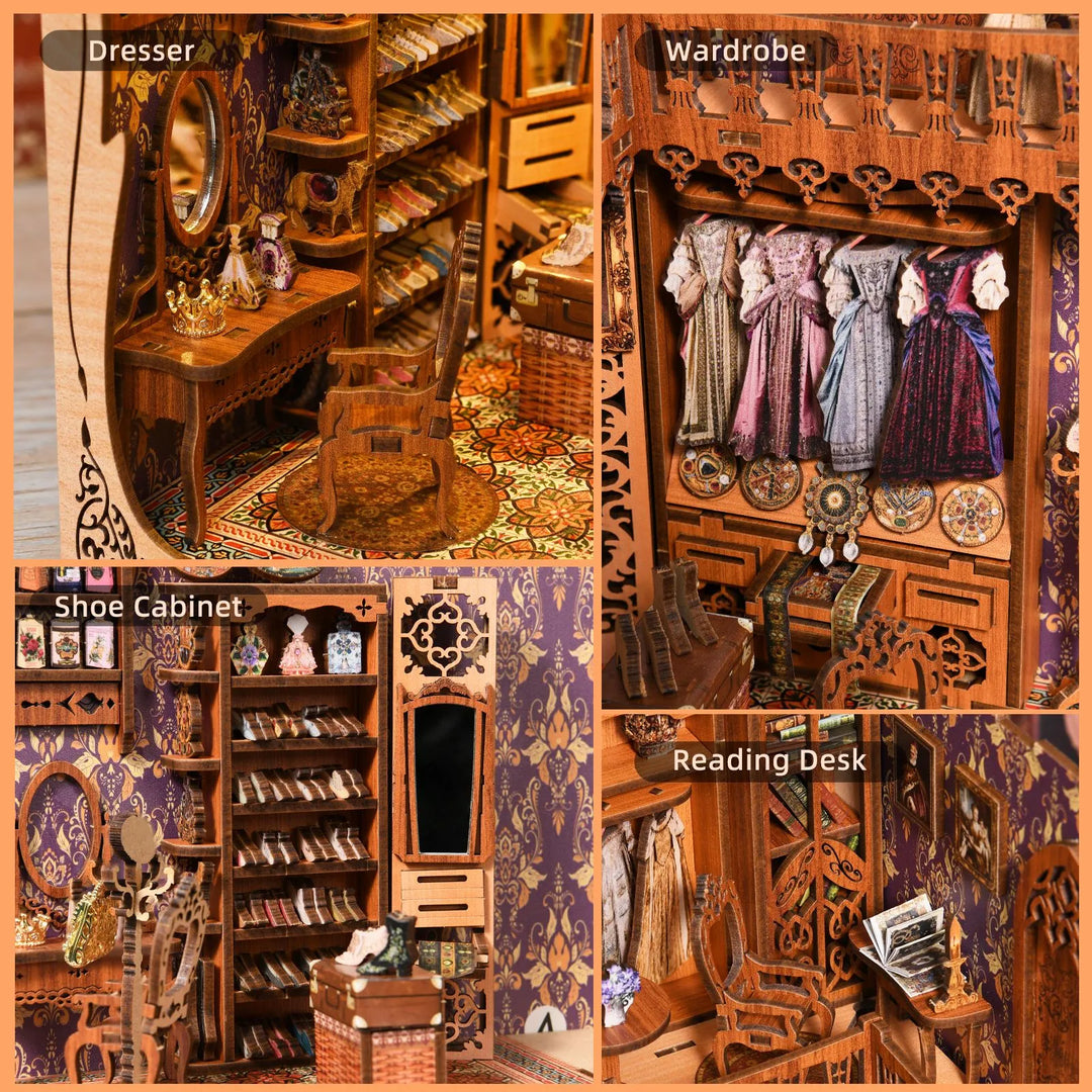 Rocoxia® Wardrobe of Duchess DIY Book Nook Kit ROCOXIA