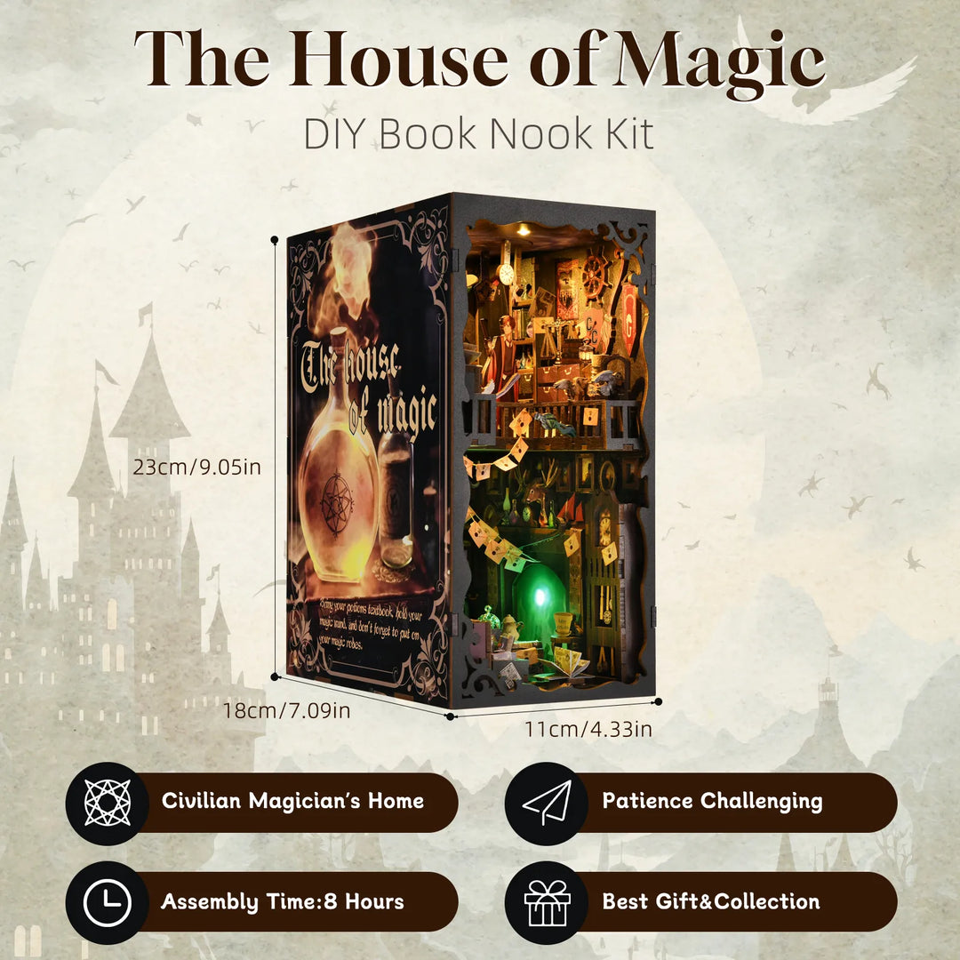 Rocoxia® The House of Magic DIY Book Nook Kit ROCOXIA