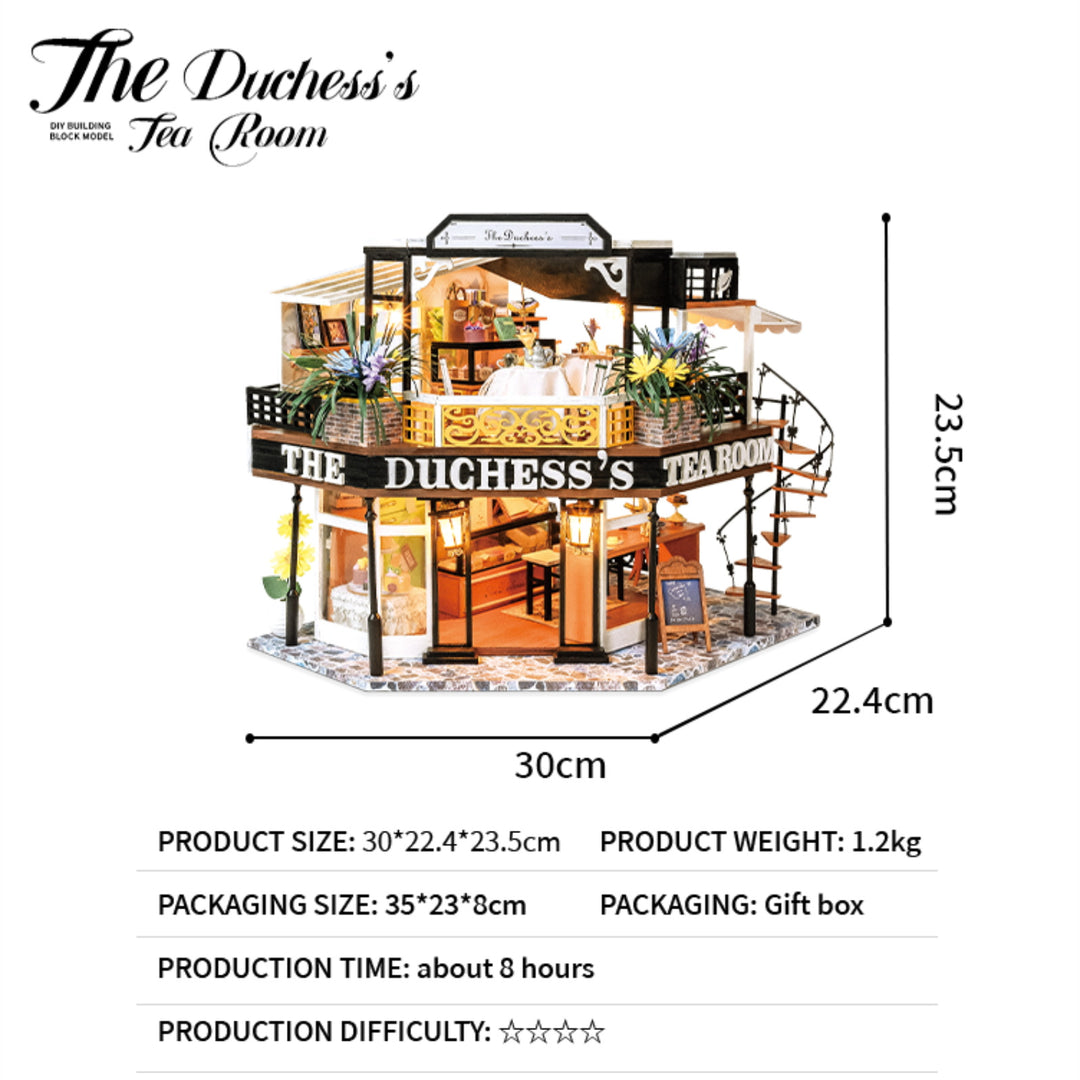 Rocoxia® The Duchess‘s Tea Room DIY Miniature Kit ROCOXIA