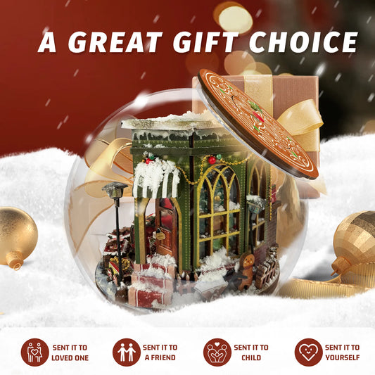 Rocoxia® Christmas Prologue DIY Miniature Dollhouse Kit ROCOXIA