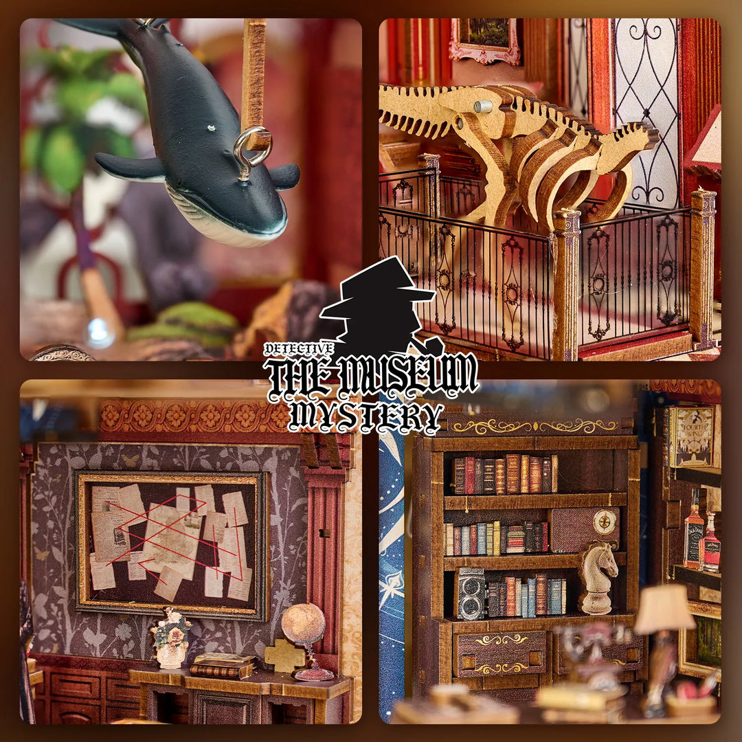 Rocoxia® Detective Series - The Museum Mystery DIY Book Nook Kit ROCOXIA