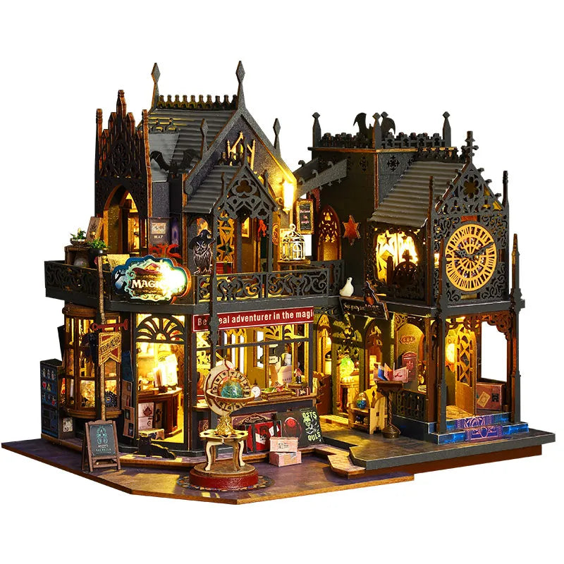 Holo Magic City DIY Miniature Dollhouse Kit | Rocoxia ROCOXIA