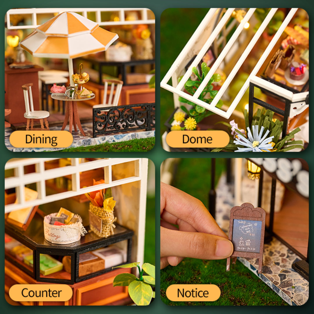 Rocoxia® The Duchess‘s Tea Room DIY Miniature Kit ROCOXIA