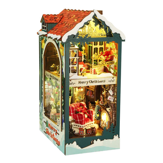 Rocoxia® Santa's Cottage ｜ Christmas Series DIY Book Nook Kit ROCOXIA