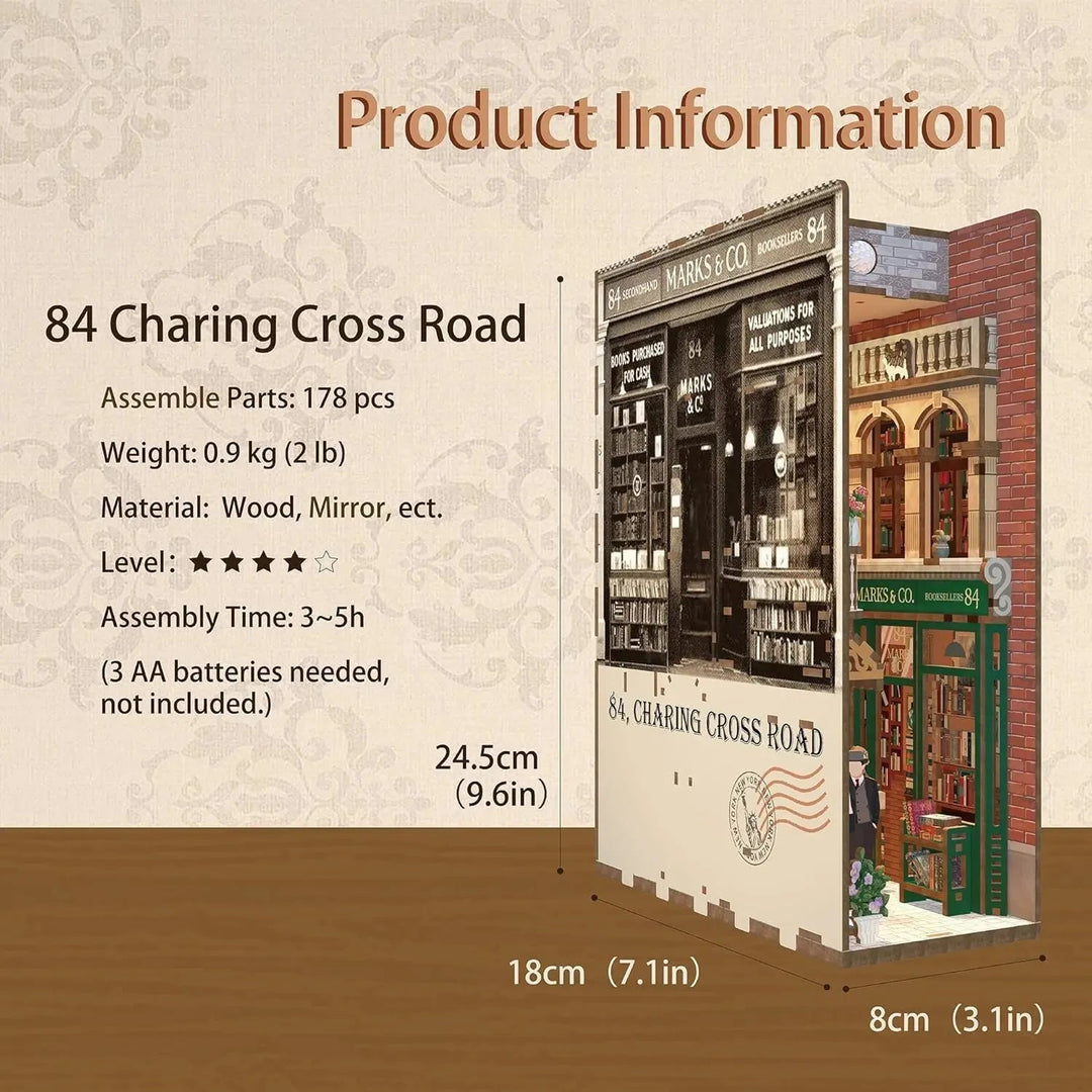 84 Charing Cross Road Book Nook Kit | Rocoxia - ROCOXIA