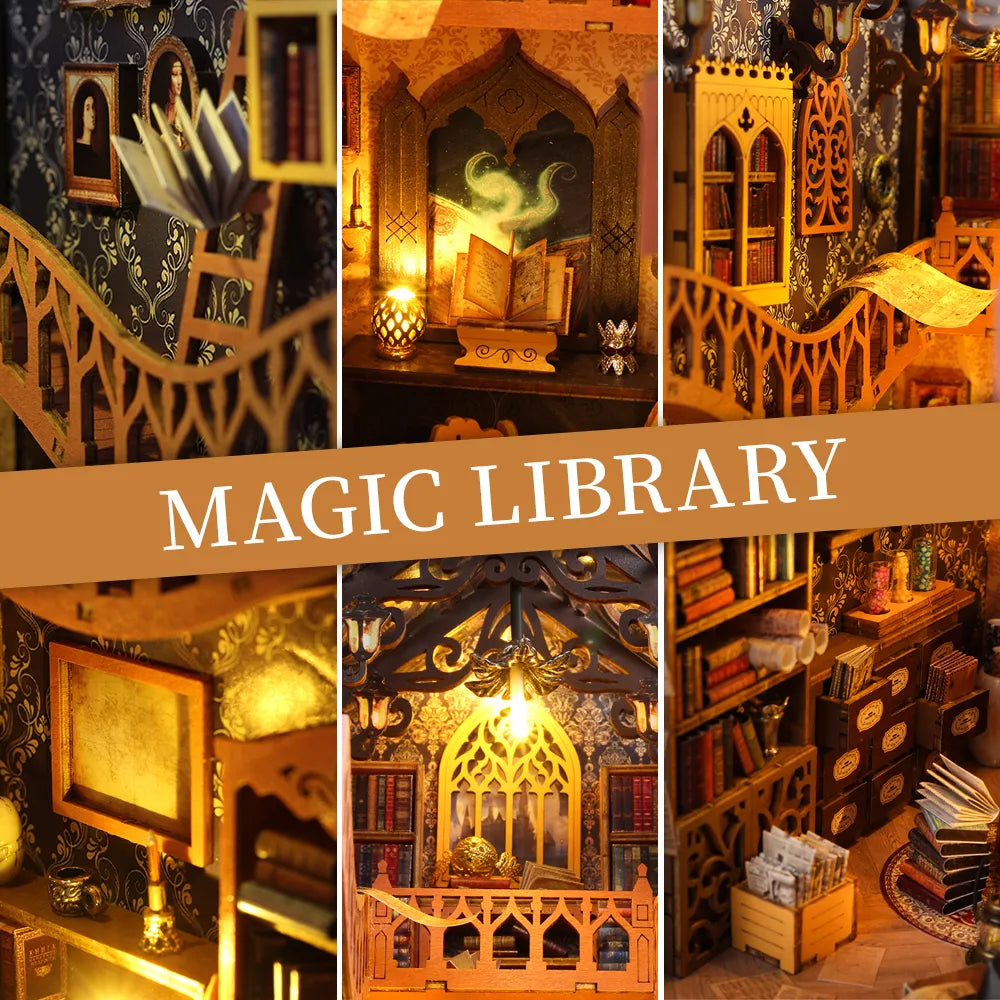 Rocoxia® New Magic Library DIY Book Nook Kit ROCOXIA