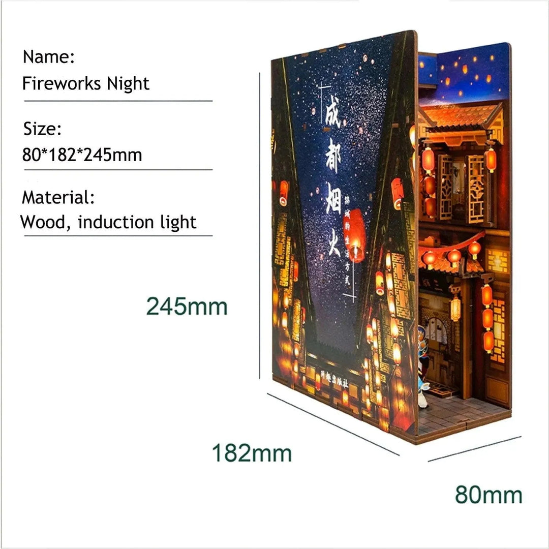 Chengdu Life DIY Book Nook Kit | Rocoxia - ROCOXIA