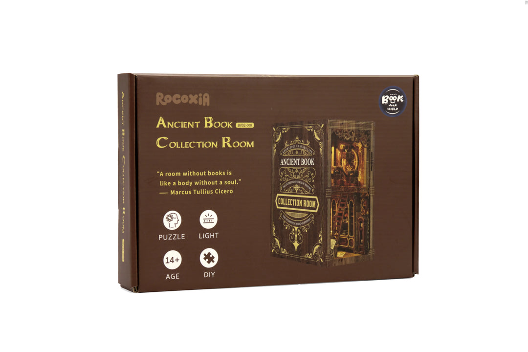 Rocoxia® Ancient Book Collection Room DIY Book Nook Kit ROCOXIA