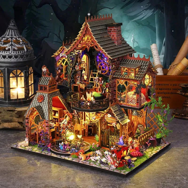 Elf House in the Forest DIY Miniature Dollhouse Kit  | Rocoxia - ROCOXIA