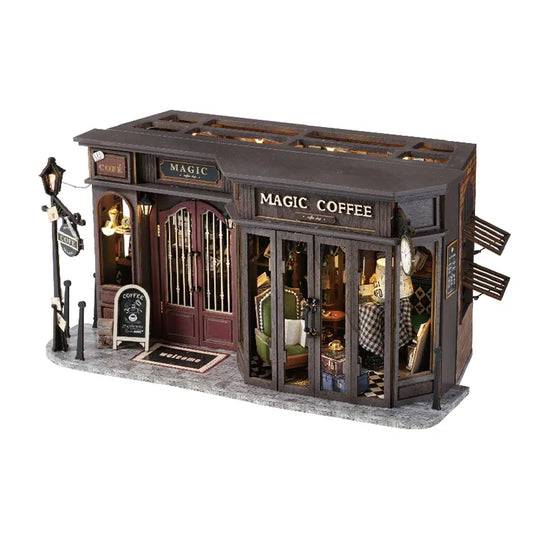 Rocoxia® Vintage Coffee Shop DIY Miniature Kit ROCOXIA