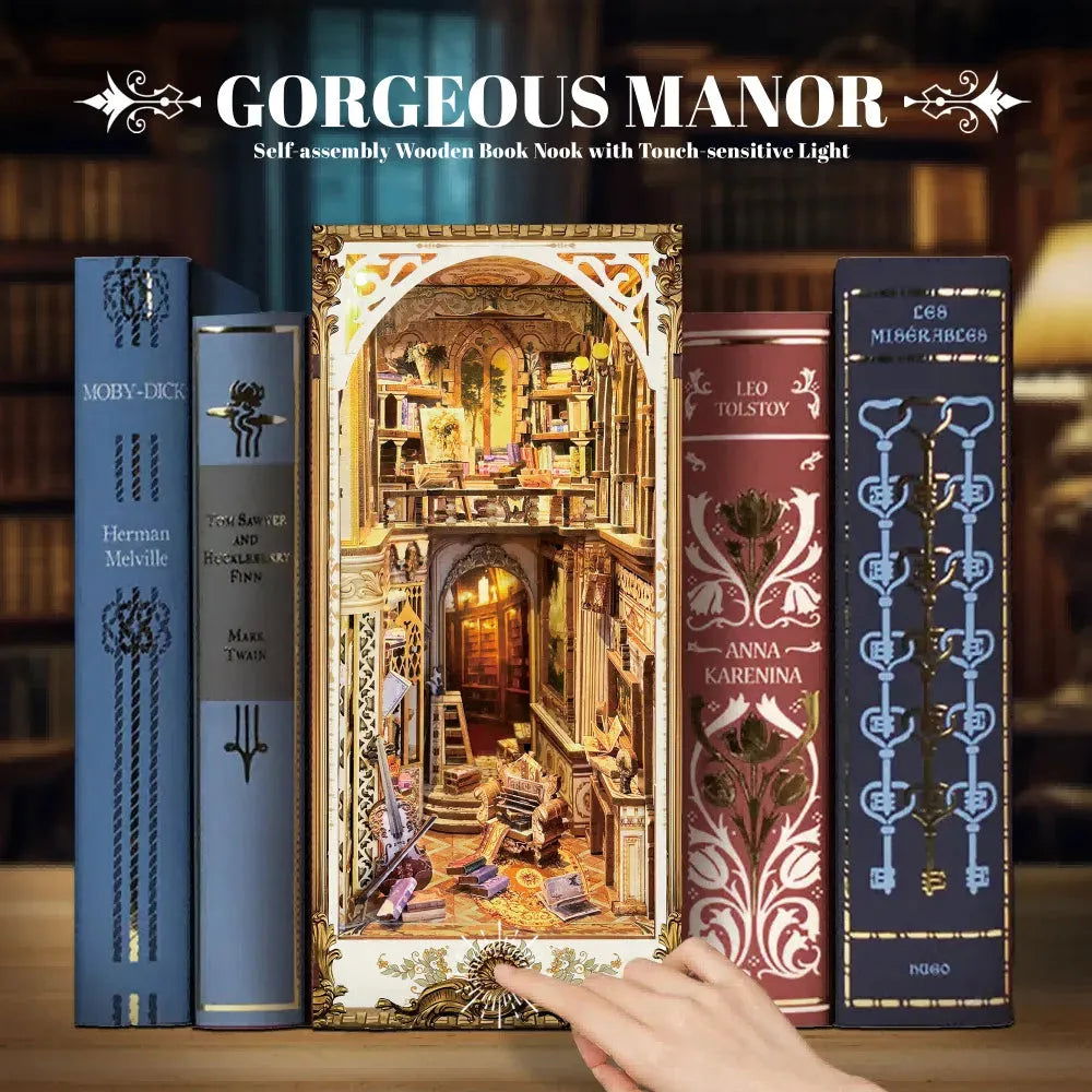 Gorgeous Manor DIY Book Nook Kit  | Rocoxia - ROCOXIA