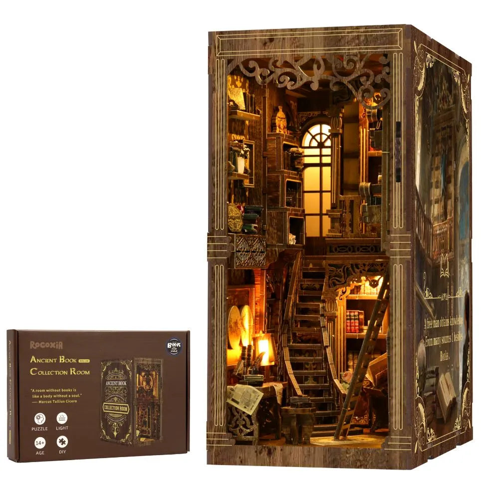 Rocoxia® Ancient Book Collection Room DIY Book Nook Kit ROCOXIA