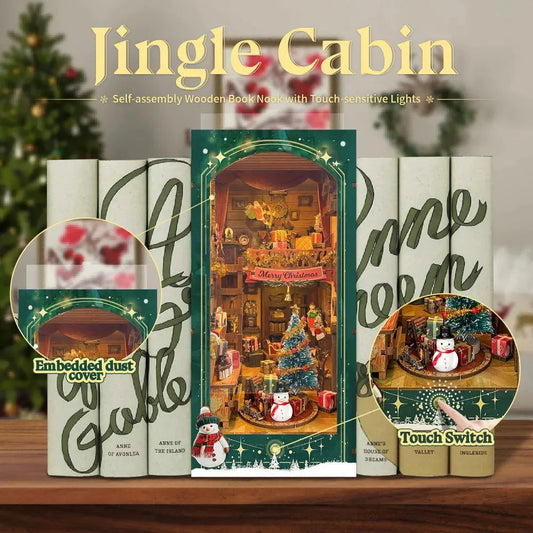 Jingle Cabin DIY Book Nook Kit  | Rocoxia - ROCOXIA