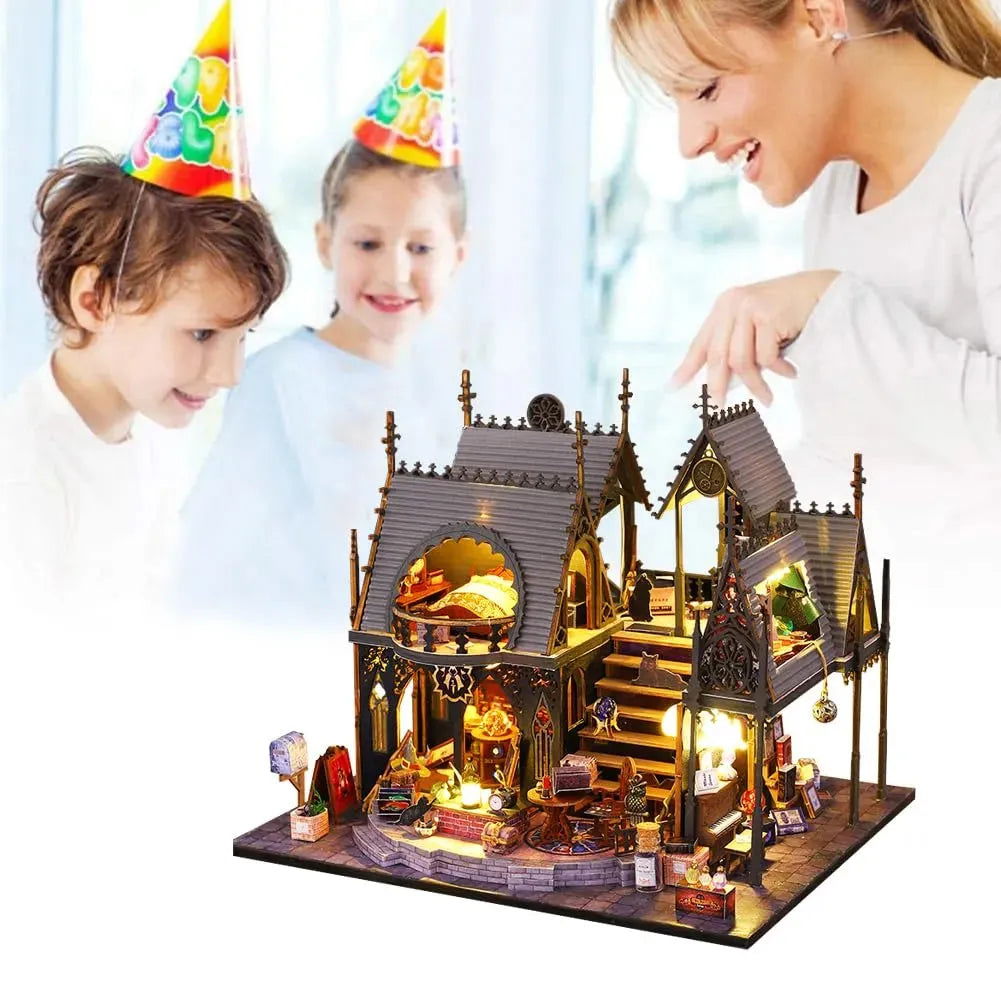 Luna Magic House DIY Miniature Furniture Dollhouse Kit | Rocoxia - ROCOXIA