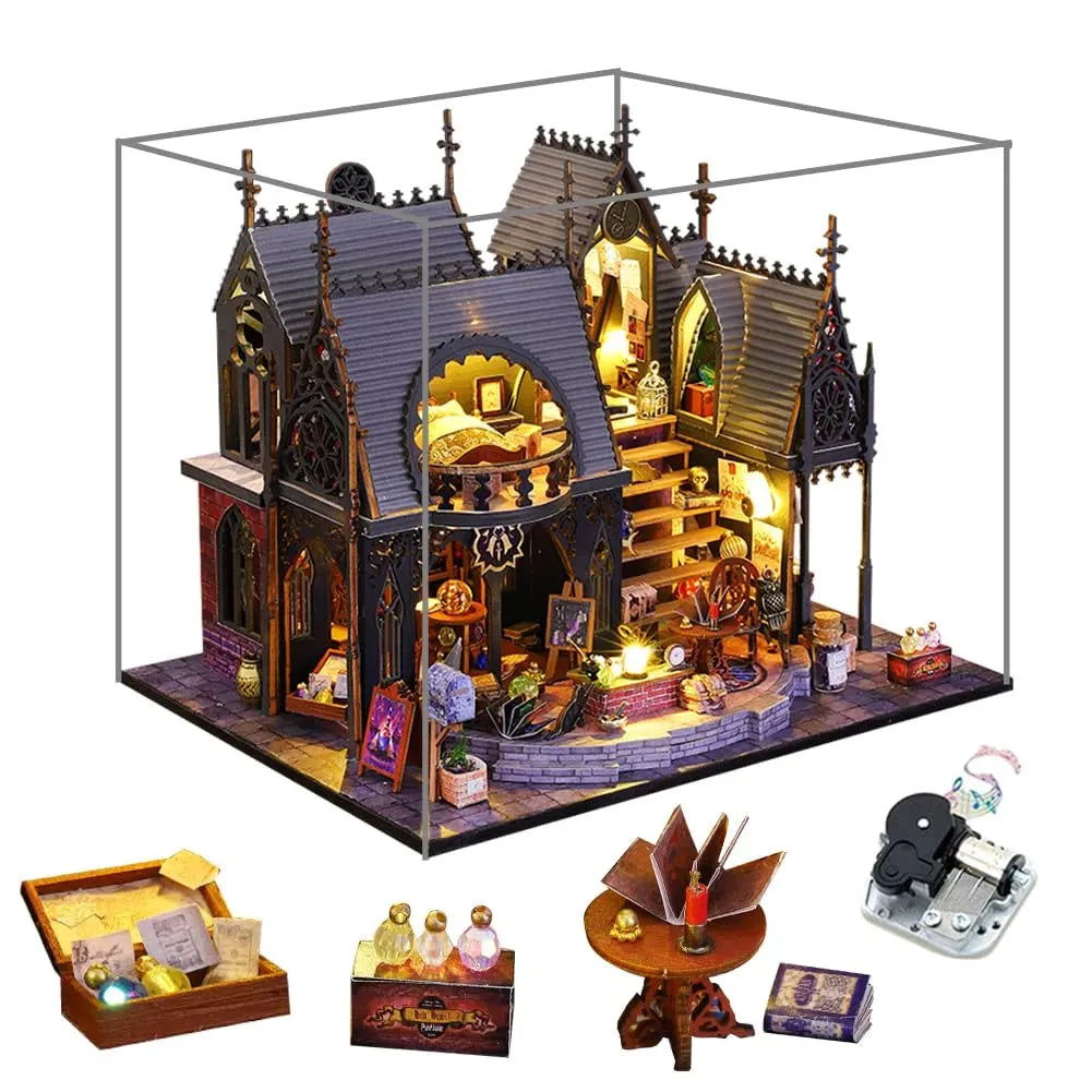 Luna Magic House DIY Miniature Furniture Dollhouse Kit | Rocoxia - ROCOXIA