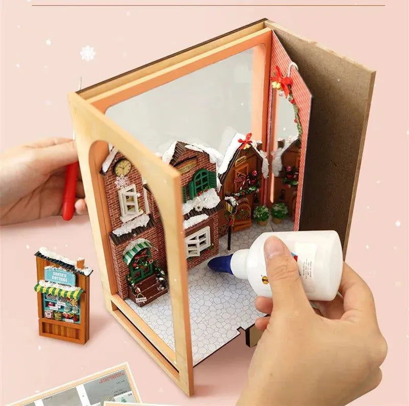 Merry Christmas DIY Book Nook Kit | Rocoxia - ROCOXIA