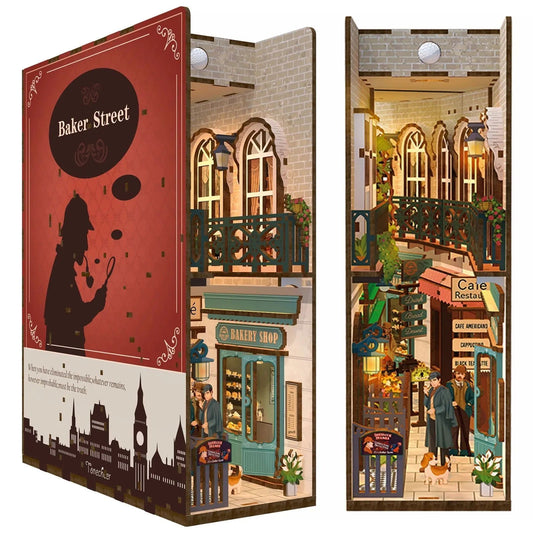 Sherlock Holmes | 221B Baker Street DIY Book Nook Kit | Rocoxia - ROCOXIA