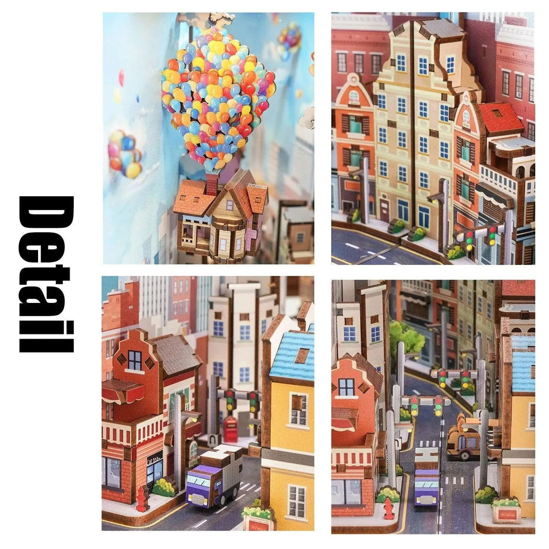 Up! Travel With The Wind DIY Book Nook Kit | Rocoxia - ROCOXIA