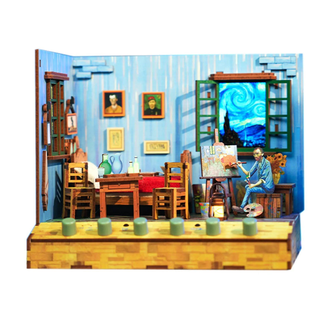 Van Gogh's Dream DIY Wood Dollhouse Kit | Rocoxia - ROCOXIA