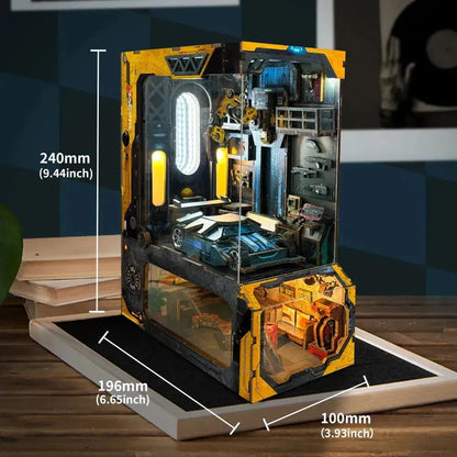 Rocoxia®  Automobile Workshop Book Nook Kit - Rocoxia