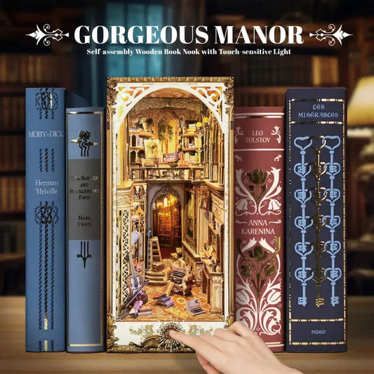 Gorgeous Manor DIY Book Nook Kit | Rocoxia - ROCOXIA