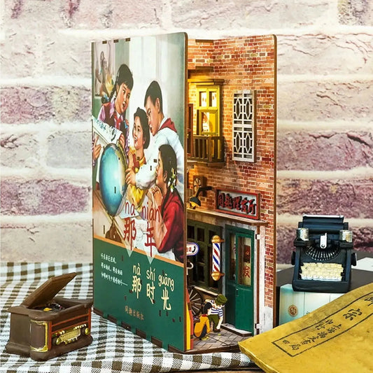 Happy Days in Old Alley DIY Book Nook Kit | Rocoxia - ROCOXIA