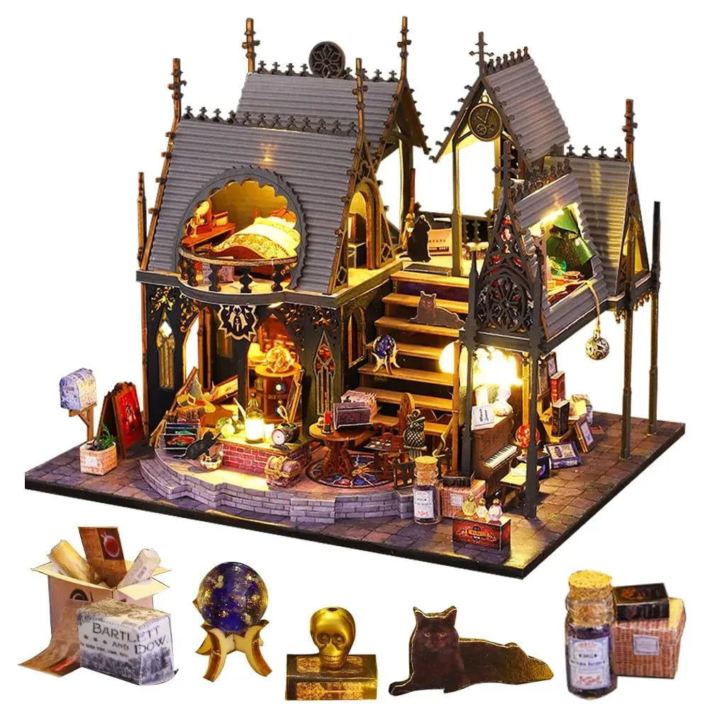 Luna Magic House DIY Miniature Furniture Dollhouse Kit | Rocoxia - ROCOXIA