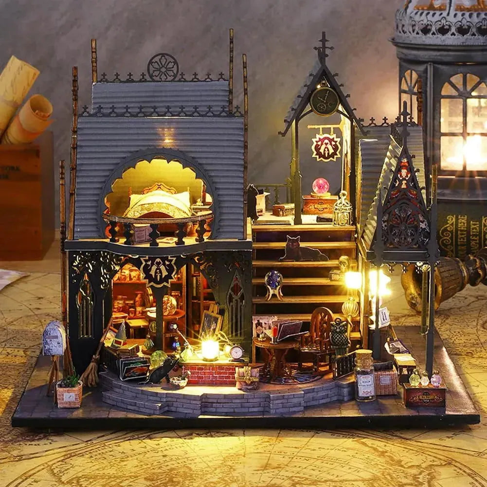 Luna Magic House DIY Miniature Furniture Dollhouse Kit | Rocoxia - ROCOXIA