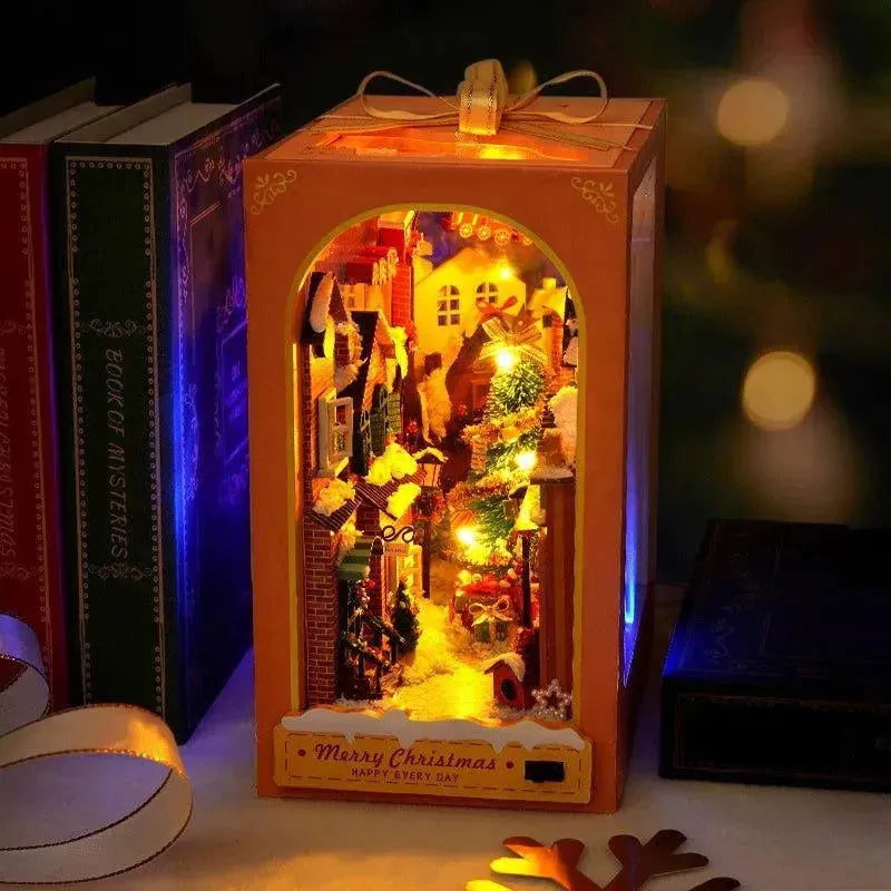 Merry Christmas DIY Book Nook Kit | Rocoxia - ROCOXIA