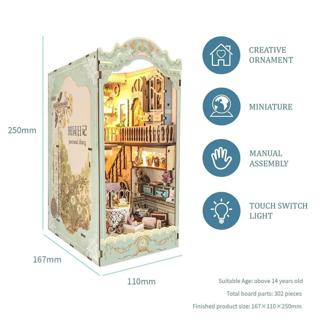 Pastoral DIY Book Nook Kit | Rocoxia - ROCOXIA