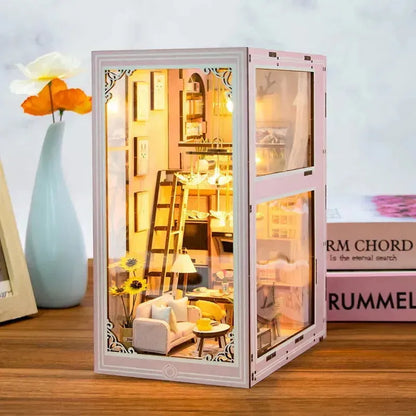 Pink Loft DIY Book Nook Kit | Rocoxia - ROCOXIA