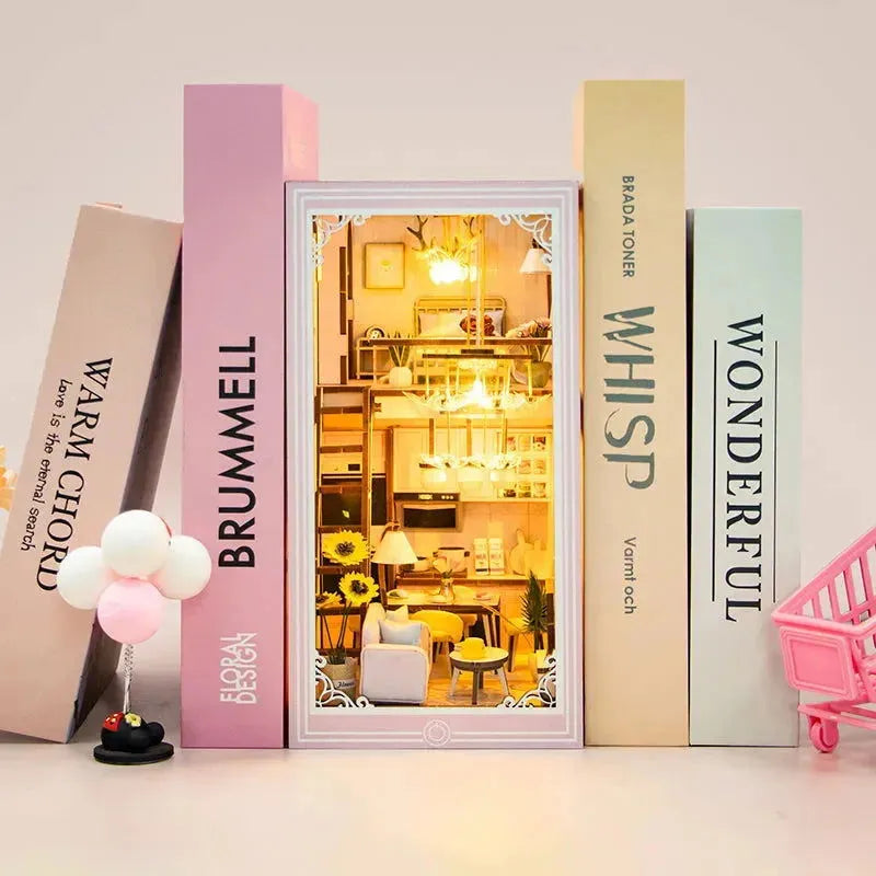 Pink Loft DIY Book Nook Kit | Rocoxia - ROCOXIA