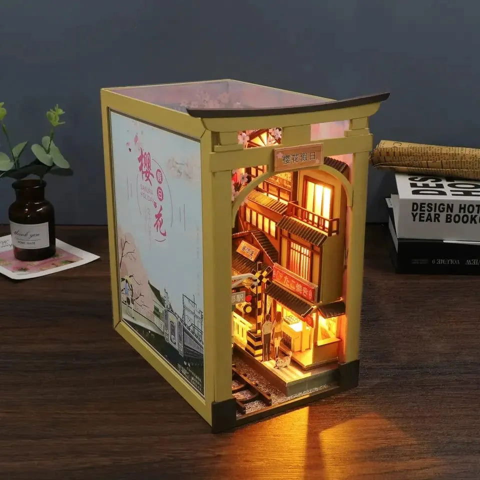 Sakura Holiday DIY Book Nook Kit | Rocoxia - ROCOXIA