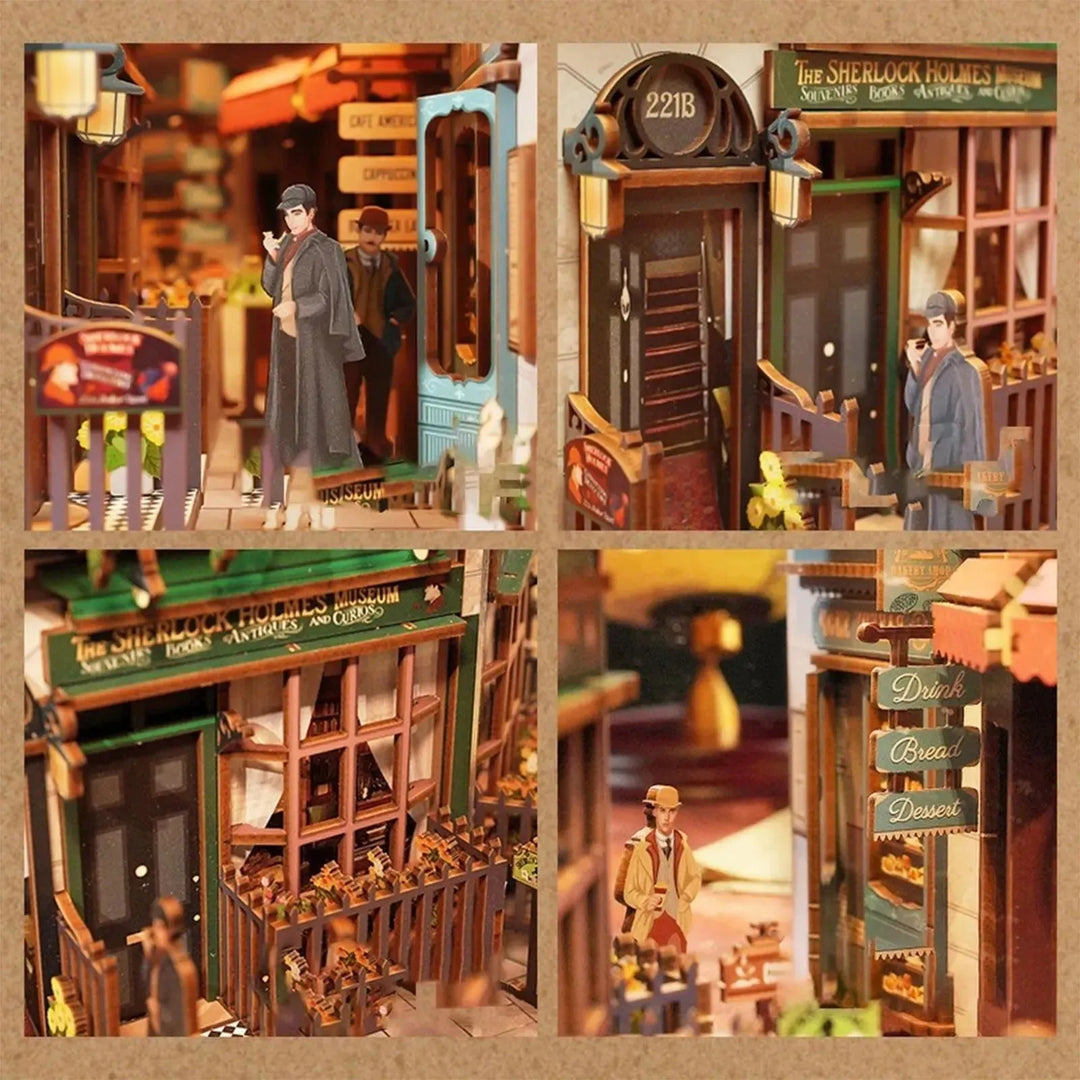 Sherlock Holmes | 221B Baker Street DIY Book Nook Kit | Rocoxia - ROCOXIA