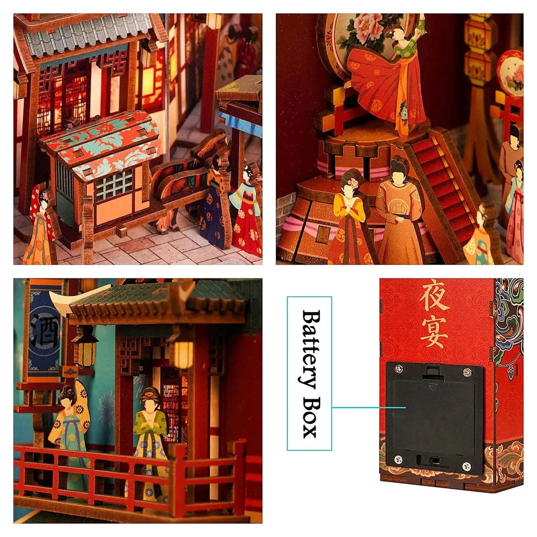 The Banquet of Tang Dynasty DIY Book Nook Kit | Rocoxia - ROCOXIA