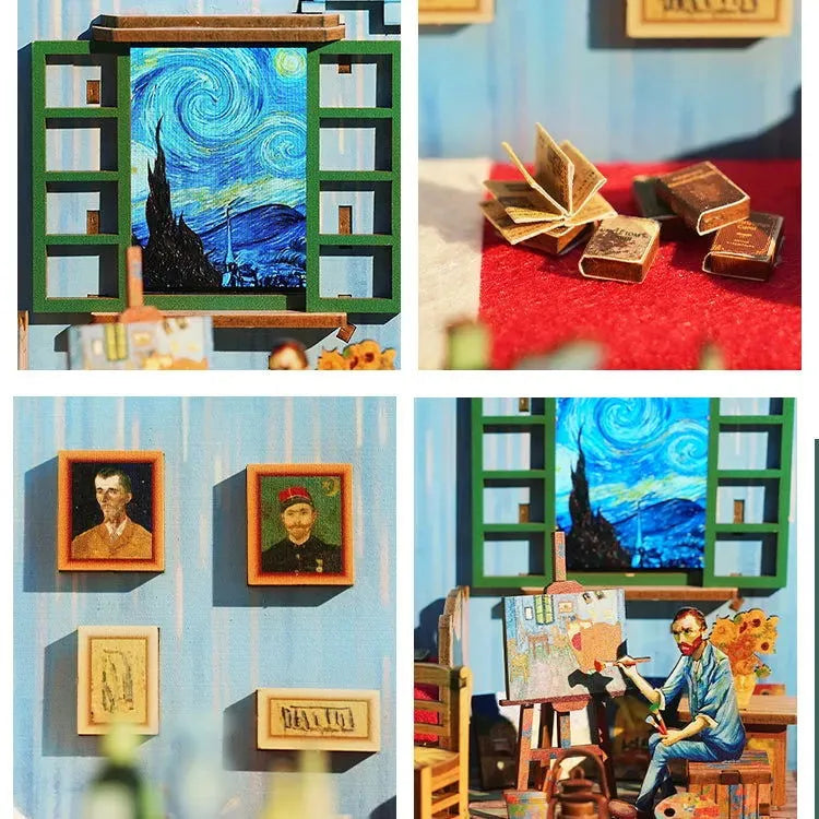 Van Gogh's Dream DIY Wood Dollhouse Kit | Rocoxia - ROCOXIA